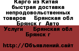 Карго из Китая : быстрая доставка непродовольственных товаров. - Брянская обл., Брянск г. Авто » Услуги   . Брянская обл.,Брянск г.
